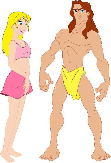Tarzan Greystoke And Jane Porter.png - Tarzan And Jane, Transparent background PNG HD thumbnail