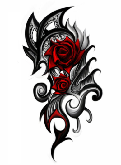 Rose Tattoo Png Image #19378 - Tattoo, Transparent background PNG HD thumbnail