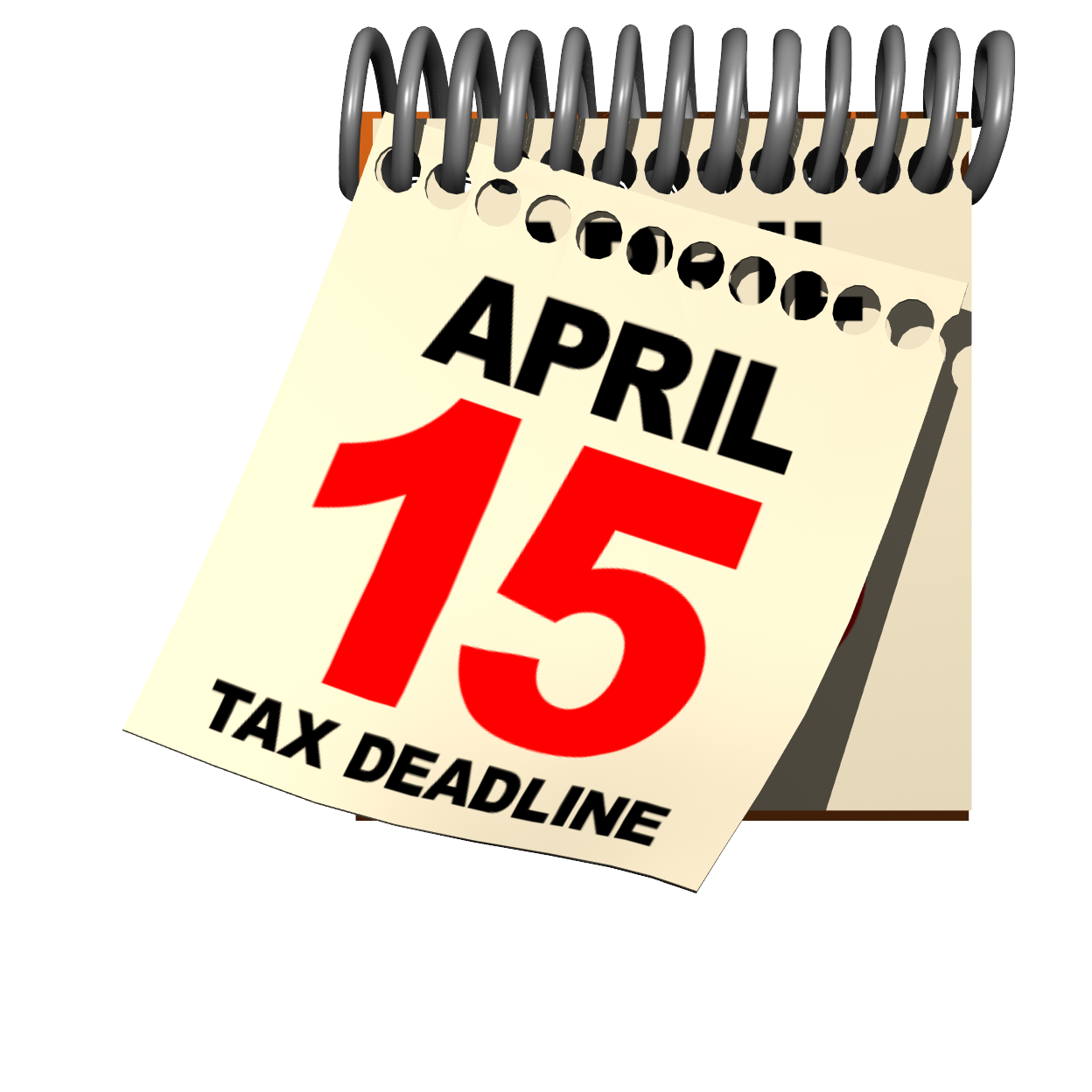 April 15 Deadline - Taxes Due, Transparent background PNG HD thumbnail