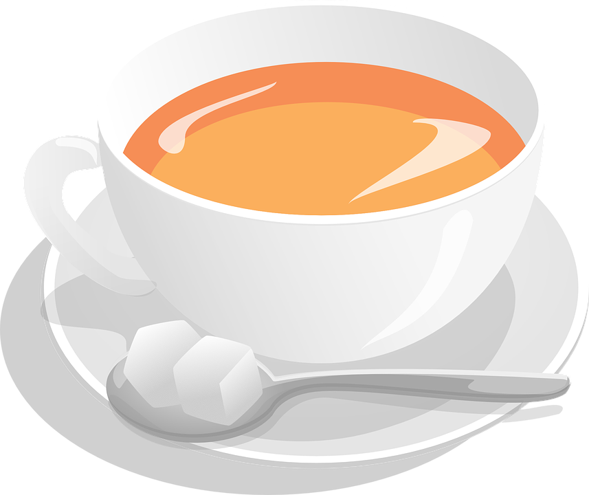 Tea, Cup, Sugar, Spoon, Hot, Beverage, Drink, Breakfast - Tea, Transparent background PNG HD thumbnail