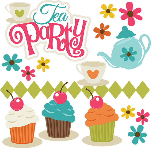 Tea Party Svg Scrapbook Collection Svg Files For Scrapbooks And Cardmaking Free Svgs   Png Tea - Tea Party, Transparent background PNG HD thumbnail