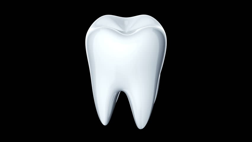 Rotation Of White And Glossy Tooth. Background For Medical Movie Or Stomatological Presentation. Animation - Teeth, Transparent background PNG HD thumbnail