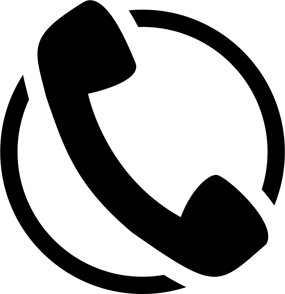 Telephone round icon