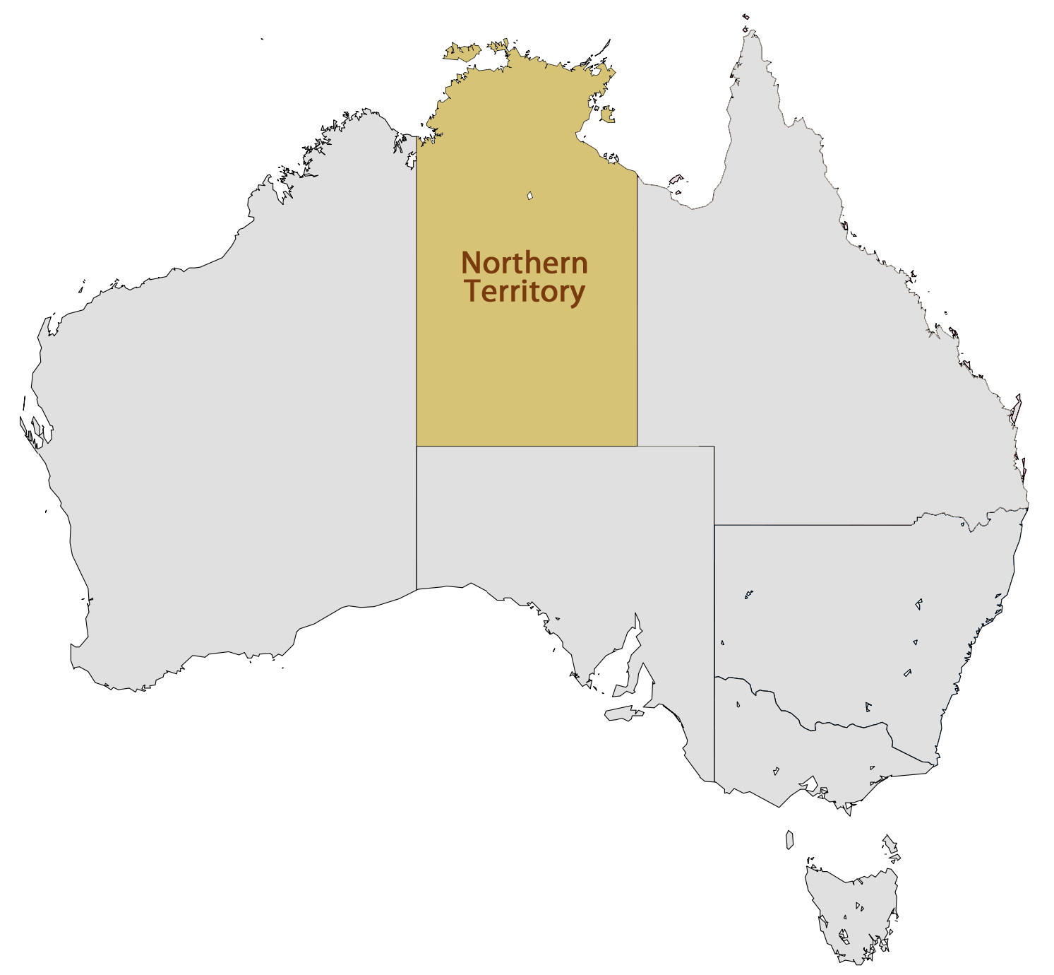 Click On The Location Map Of Northern Territory Hdpng.com  - Territory, Transparent background PNG HD thumbnail