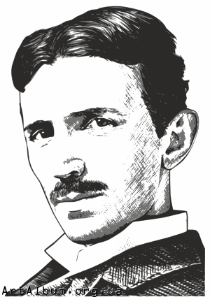 Clipart Nikola Tesla - Tesla Vector, Transparent background PNG HD thumbnail