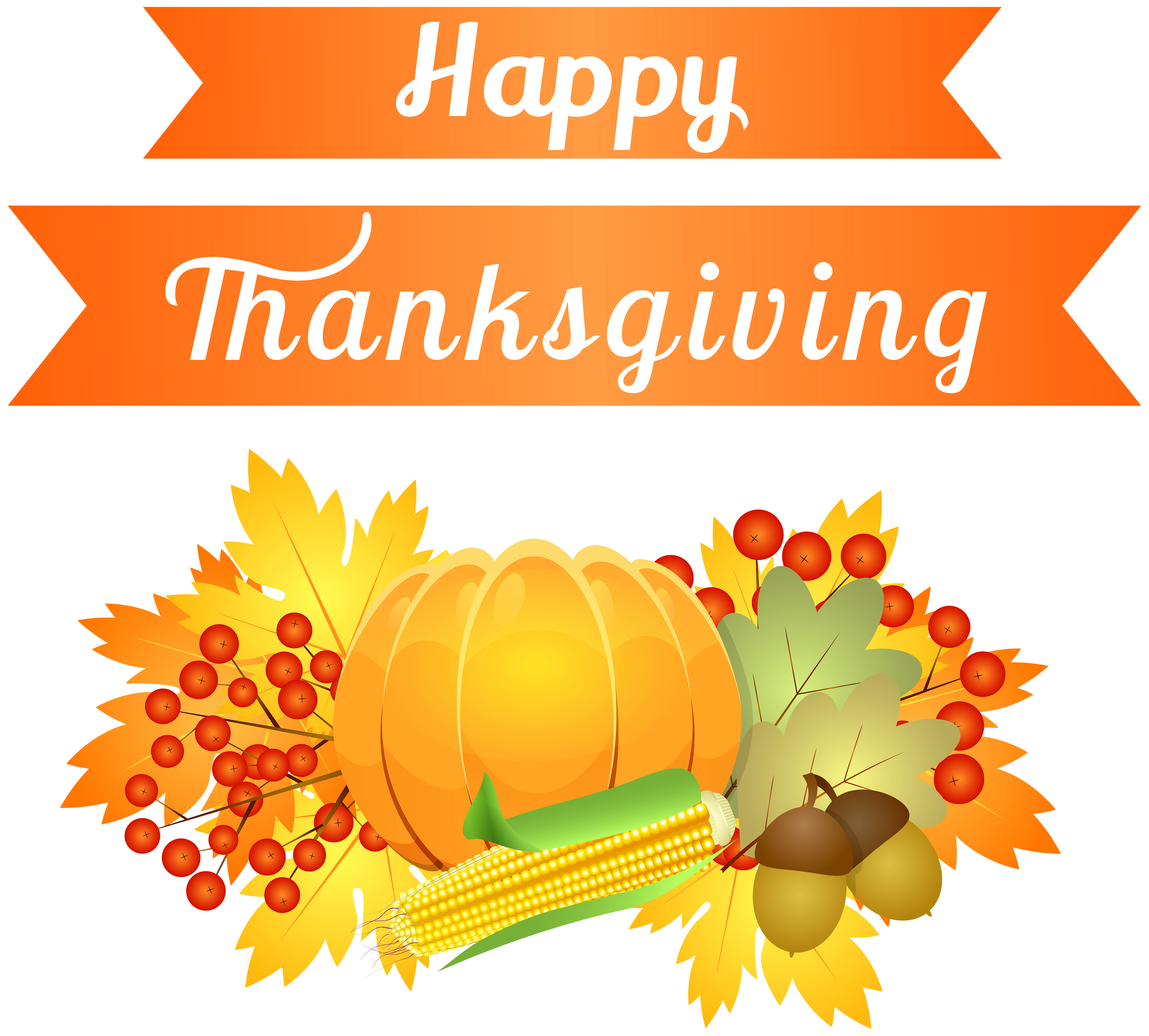 Happy Thanksgiving Decoration Png Clipart Image   Thanks Giving Hd Png - Thanks Images, Transparent background PNG HD thumbnail