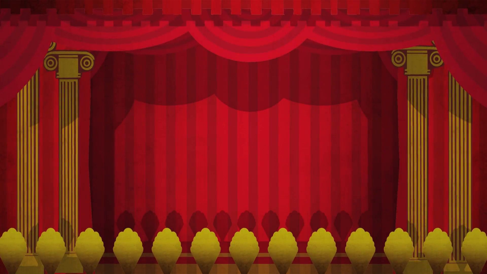 Theater Stage Png Hd - Computer Generated Animation Of An Illustrated Theatre Stage Opening To Green Screen. High Definition 1080P. Motion Background   Videoblocks, Transparent background PNG HD thumbnail