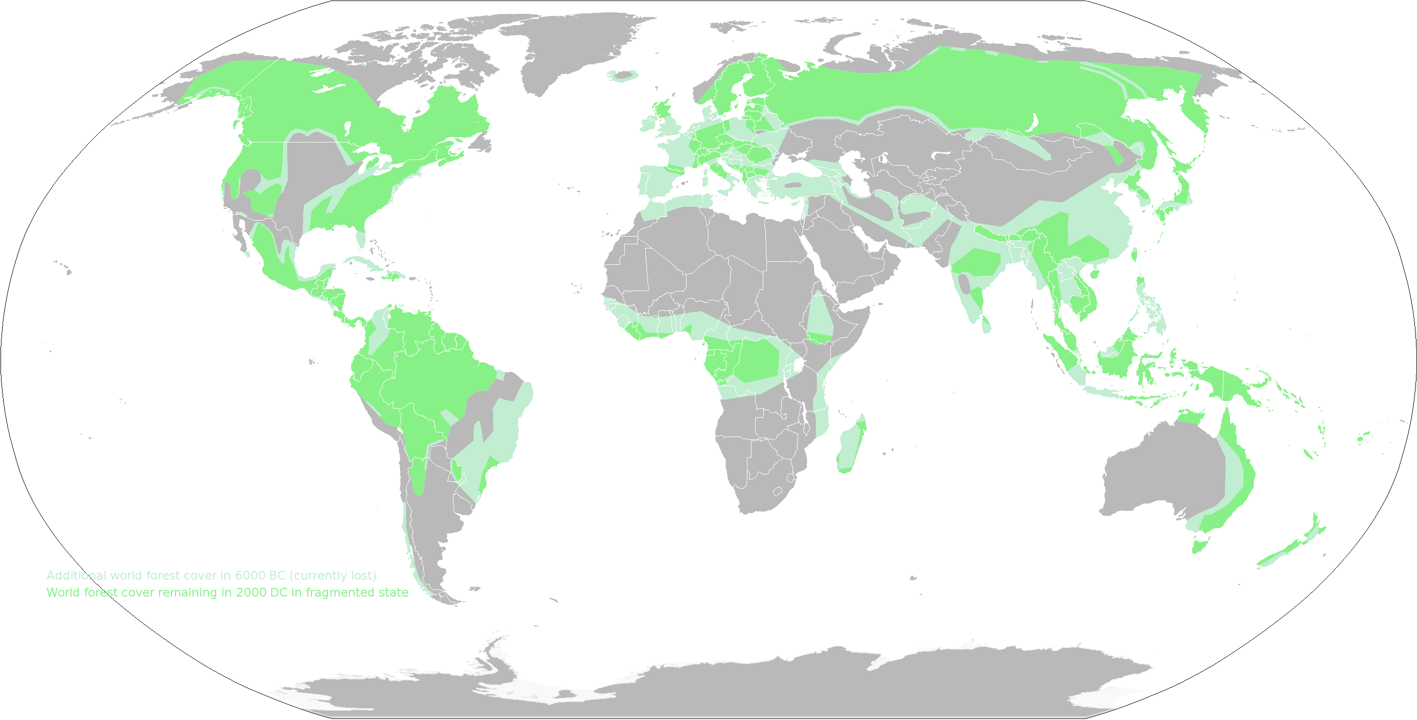 File:world Forest Cover Then And Now.png - Then And Now, Transparent background PNG HD thumbnail