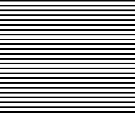 Thin Stripes 1/2 Inch Width Black On White Horizontal Fabric By Sierra_Gallagher On Spoonflower - Thin Black And White, Transparent background PNG HD thumbnail