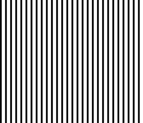 Thin Stripes 1/2 Inch Width Black On White Vertical Fabric By Sierra_Gallagher On Spoonflower - Thin Black And White, Transparent background PNG HD thumbnail