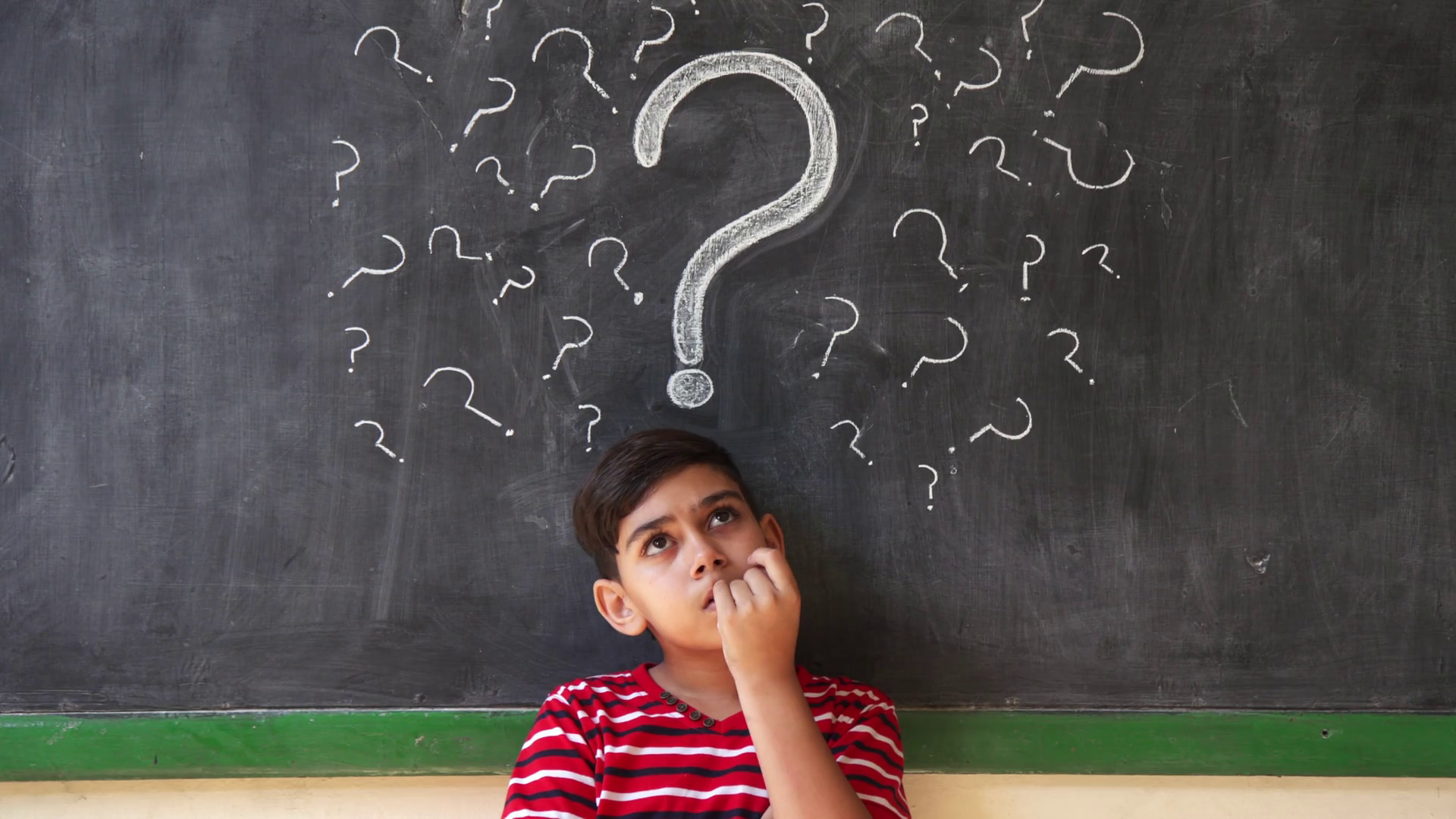 Doubts And Thoughts With Hispanic Child Thinking At School Stock Video Footage   Videoblocks - Thinking Child, Transparent background PNG HD thumbnail