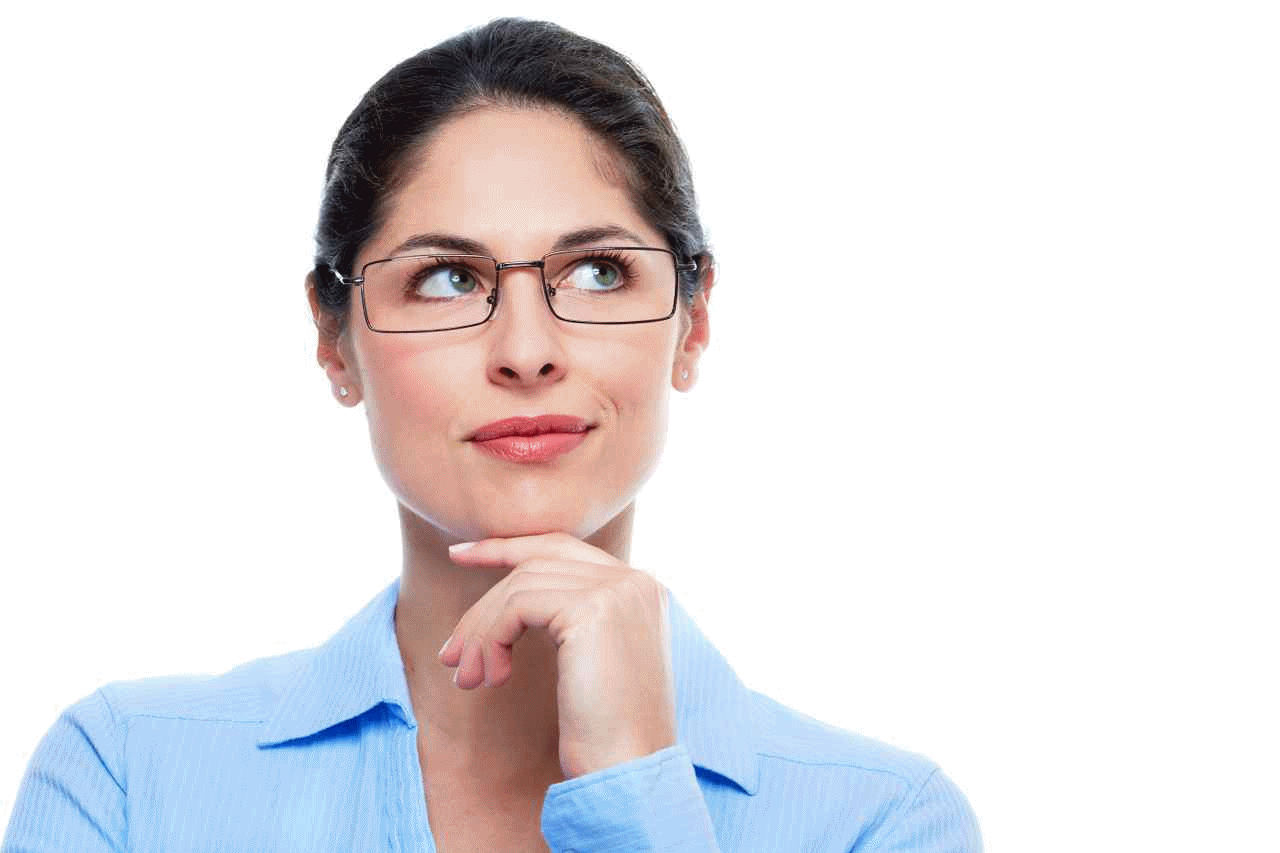 Thinking Woman Png Image - Thinking Person, Transparent background PNG HD thumbnail