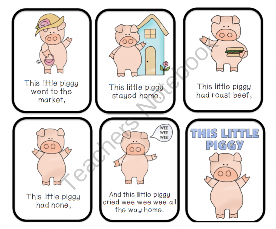 This Little Piggy Nursery Rhyme | This Little Piggy Went To The Market Printable - This Little Piggy Went To Market, Transparent background PNG HD thumbnail