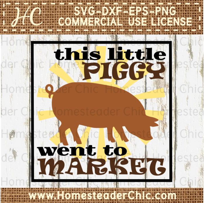 This Little Piggy Went To Market Sign - This Little Piggy Went To Market, Transparent background PNG HD thumbnail