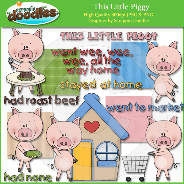  - This Little Piggy Went To Market, Transparent background PNG HD thumbnail