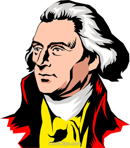 Thomas Jefferson Royalty Free Vector Clip Art Illustration - Thomas Jefferson, Transparent background PNG HD thumbnail