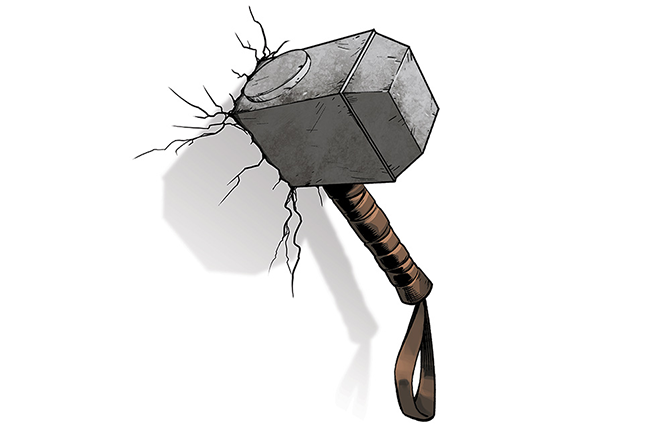 Donu0027T Try Lifting Thoru0027S Magical Battle Hammer Mjolnir Or Youu0027Ll Bust Your Back! But If Youu0027Re Deemed Worthy To Wield It, Youu0027Ll Gain The Awesome Powers Of Hdpng.com  - Thor Hammer, Transparent background PNG HD thumbnail