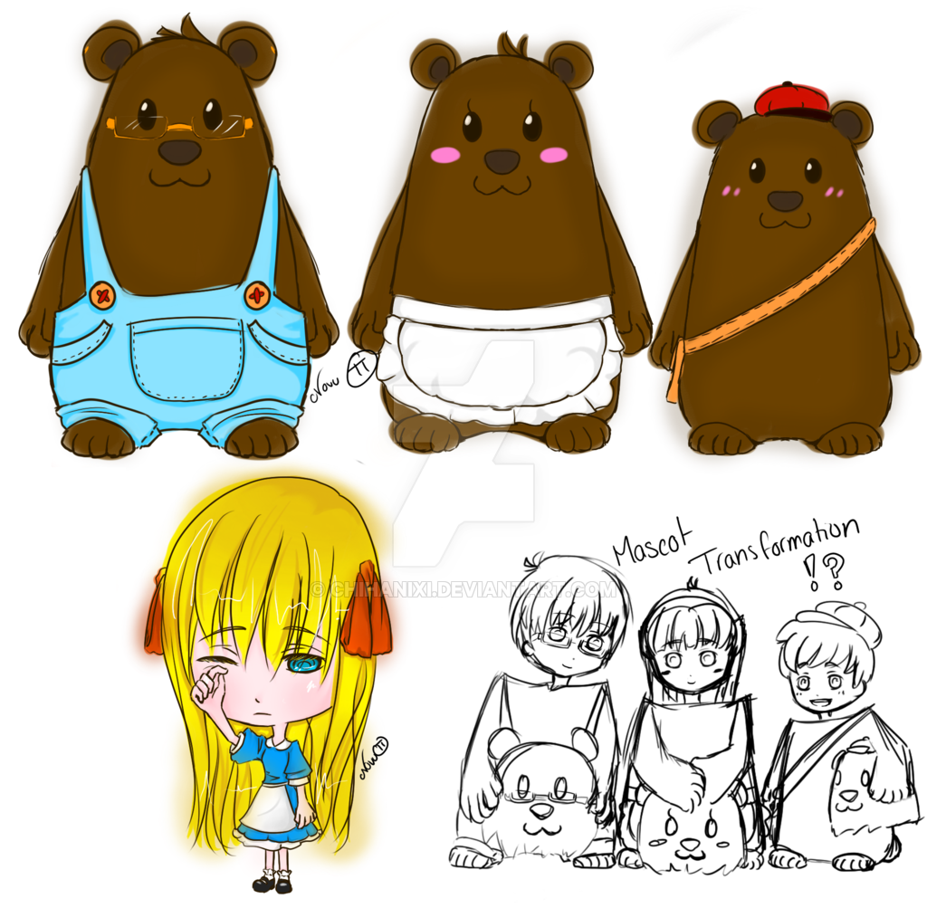 . Hdpng.com Adoptables: Goldilocks And The Three Bears By Hachitrain - Three Bears, Transparent background PNG HD thumbnail