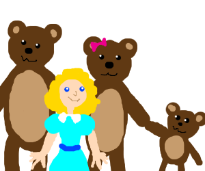 Goldilocks And The Three Bears Are A Family - Three Bears, Transparent background PNG HD thumbnail