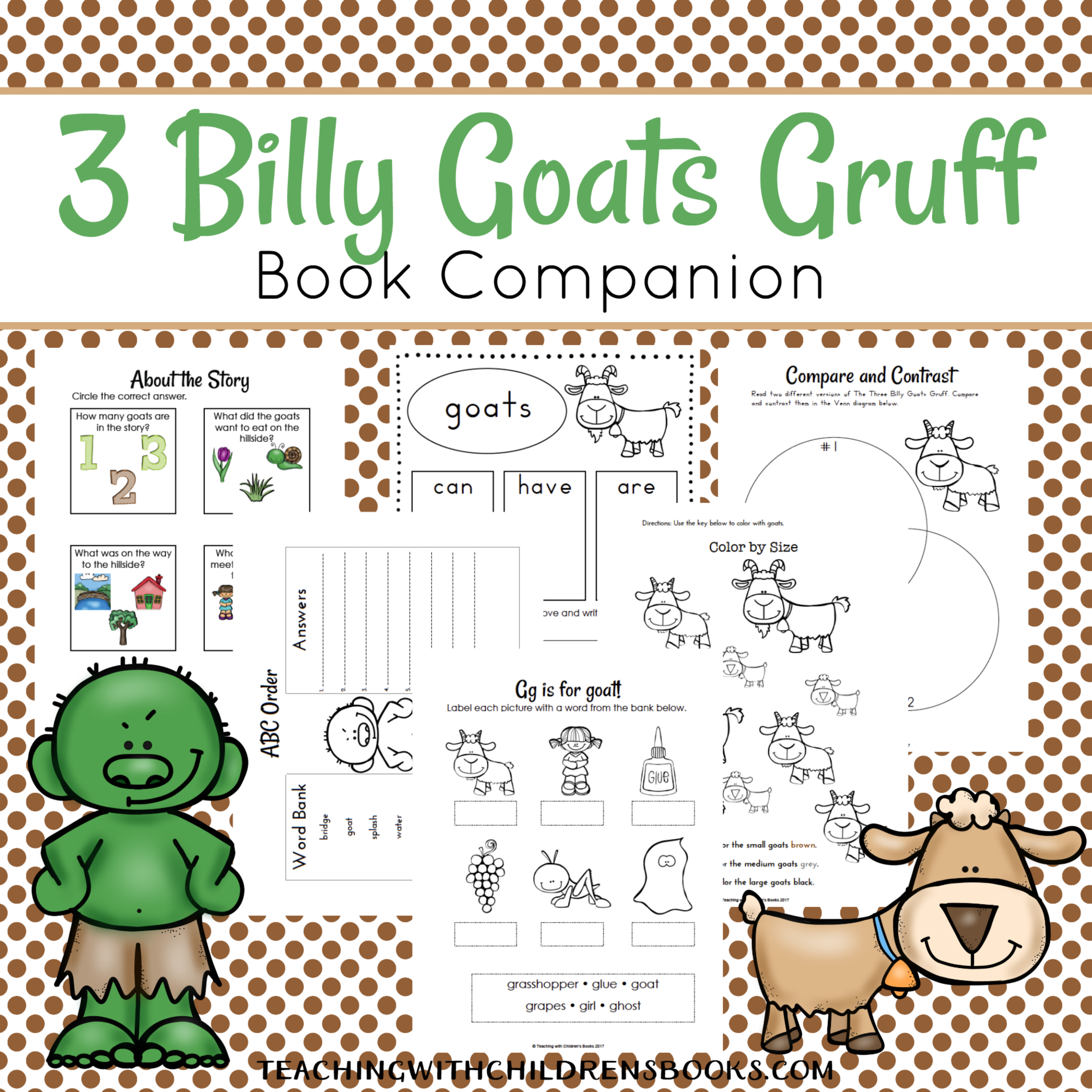 three billy goats gruff clipa