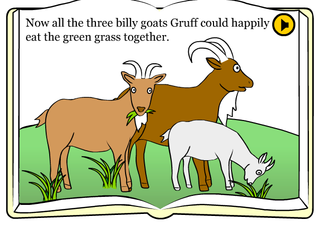 3 billy goats gruff story ele