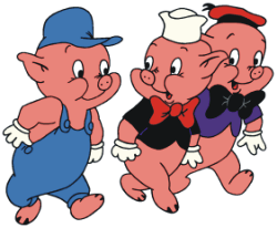 Brick House Three Little Pigs: Three Little Pigs - Three Little Pigs, Transparent background PNG HD thumbnail