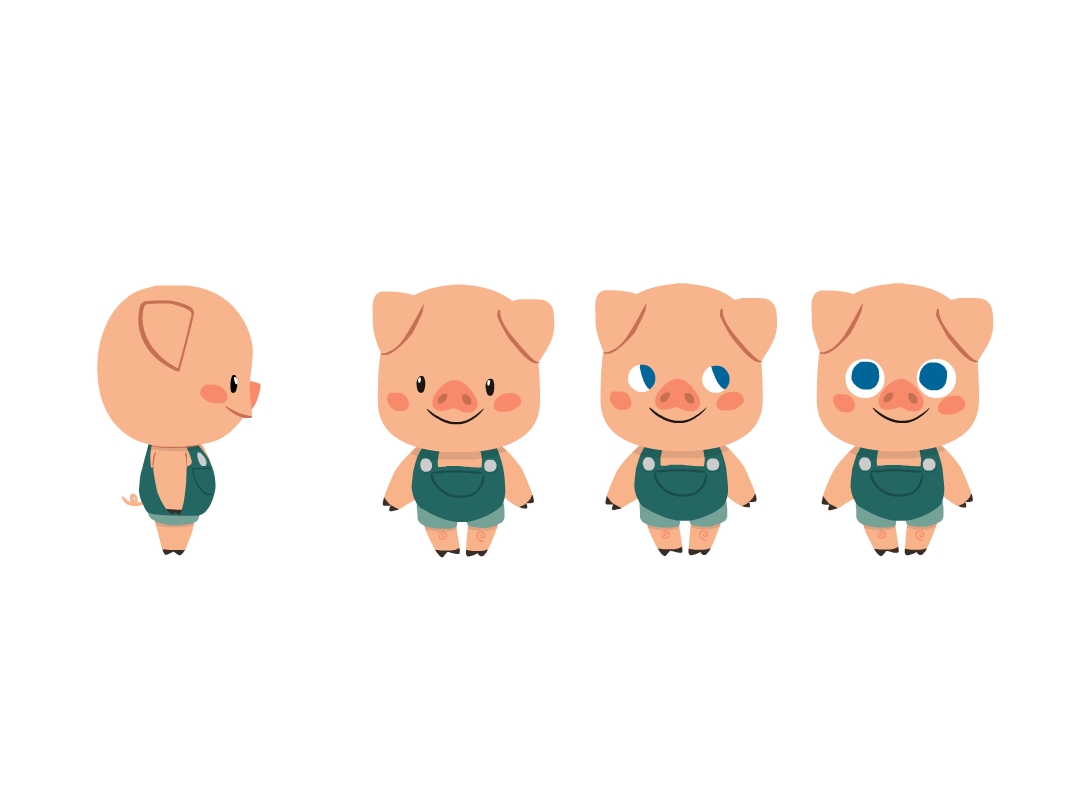 Eyes - Three Little Pigs, Transparent background PNG HD thumbnail