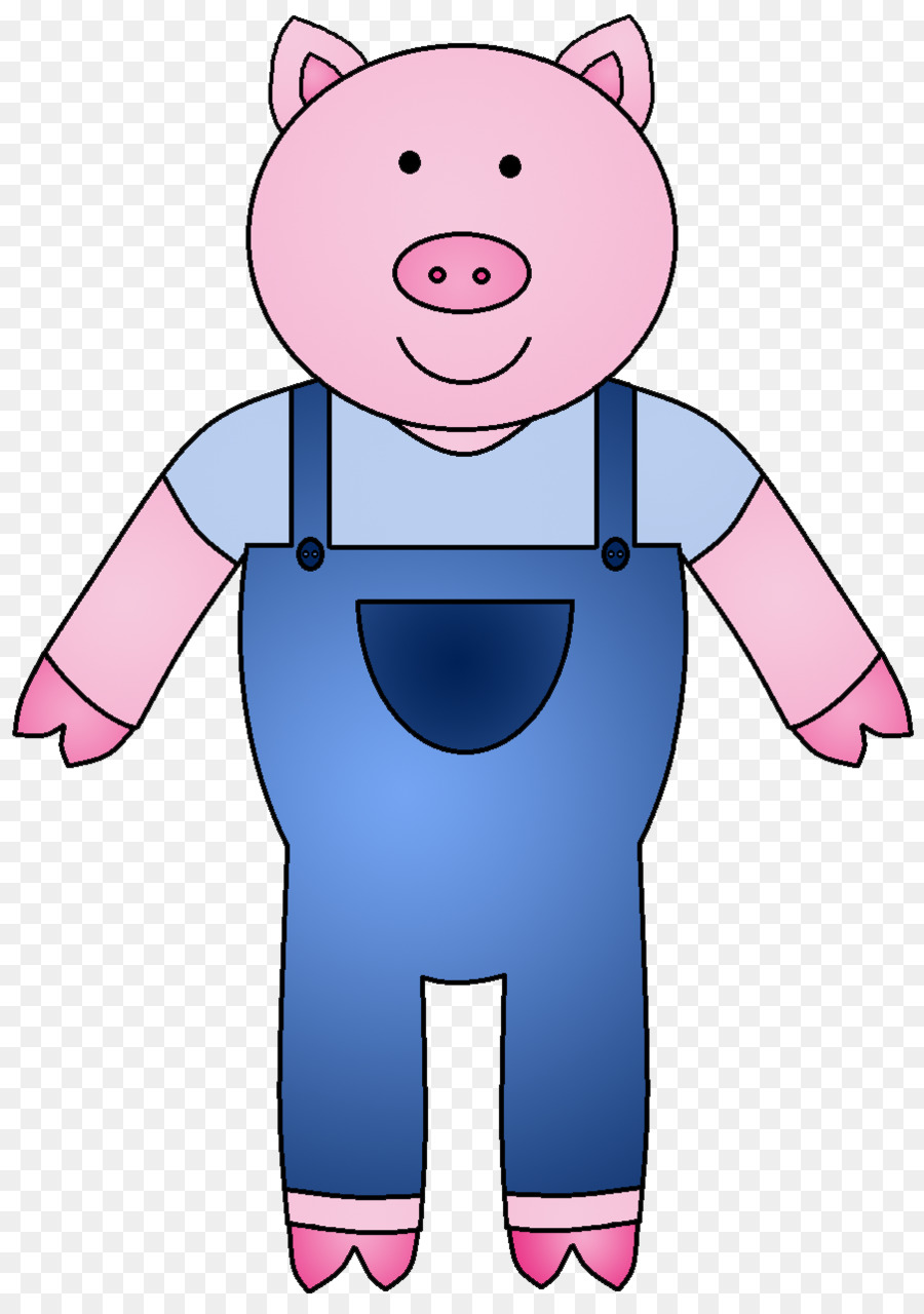 The Three Little Pigs Domestic Pig Clip Art   Pig - Three Little Pigs, Transparent background PNG HD thumbnail
