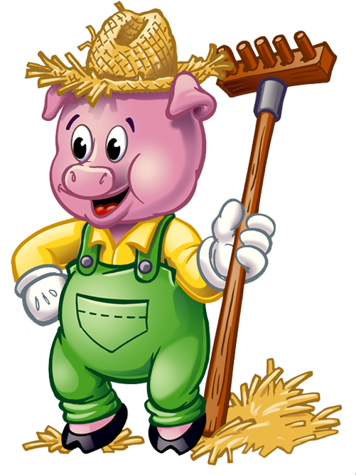 Three Little Pigs Clipart - Three Little Pigs, Transparent background PNG HD thumbnail