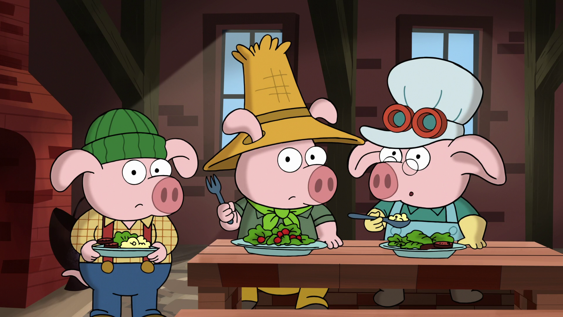 Three Little Pigs In U0027The 7Du0027.png - Three Little Pigs, Transparent background PNG HD thumbnail