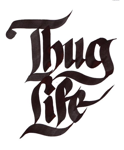 Thug Life Text - Thuglife, Transparent background PNG HD thumbnail