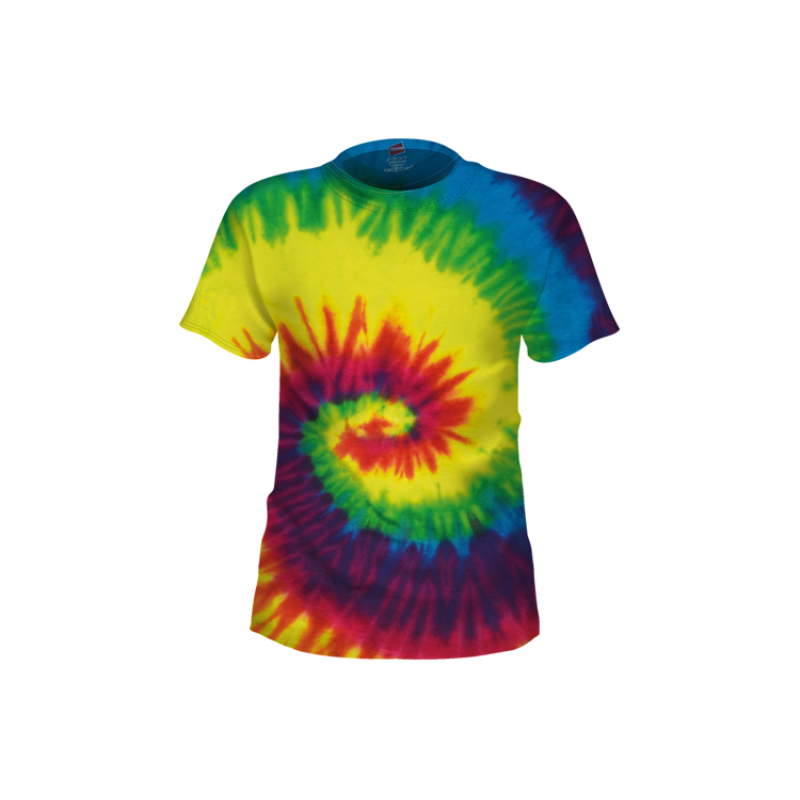 Rainbow Tie Dye T Shirt - Tie Dye, Transparent background PNG HD thumbnail