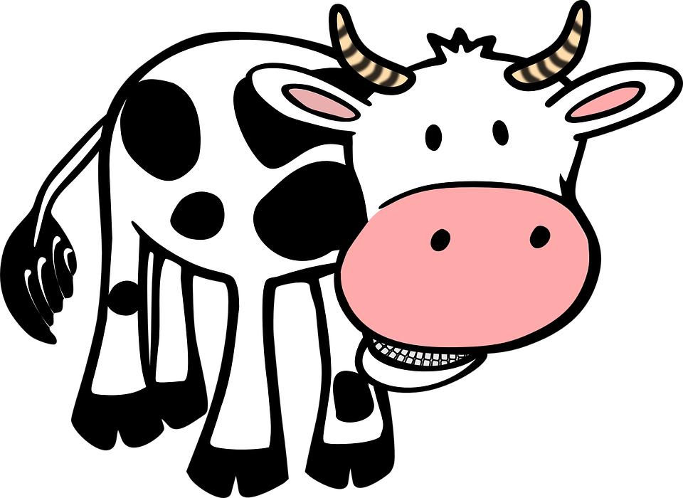 Kuh Lebensmittel Bauernhof Tier Hörner Rindfleisch - Tiere Auf Dem Bauernhof, Transparent background PNG HD thumbnail