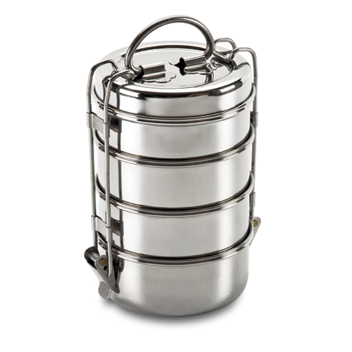 Stainless Steel Tiffin Box - Tiffin, Transparent background PNG HD thumbnail