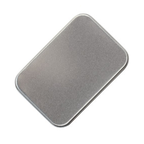 Silver - Tin Box, Transparent background PNG HD thumbnail