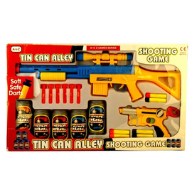 Rifle And Gun Tin Can Alley Shooting Game Kids Toys Soft Safe Darts - Tin Can Alley, Transparent background PNG HD thumbnail