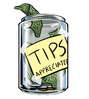 Tips Are Very Much Appreciated! Not Everyone Has Extra Cash On Them When They Attend - Tip Jar, Transparent background PNG HD thumbnail
