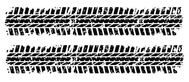 Vector tire tracks, Free, Png