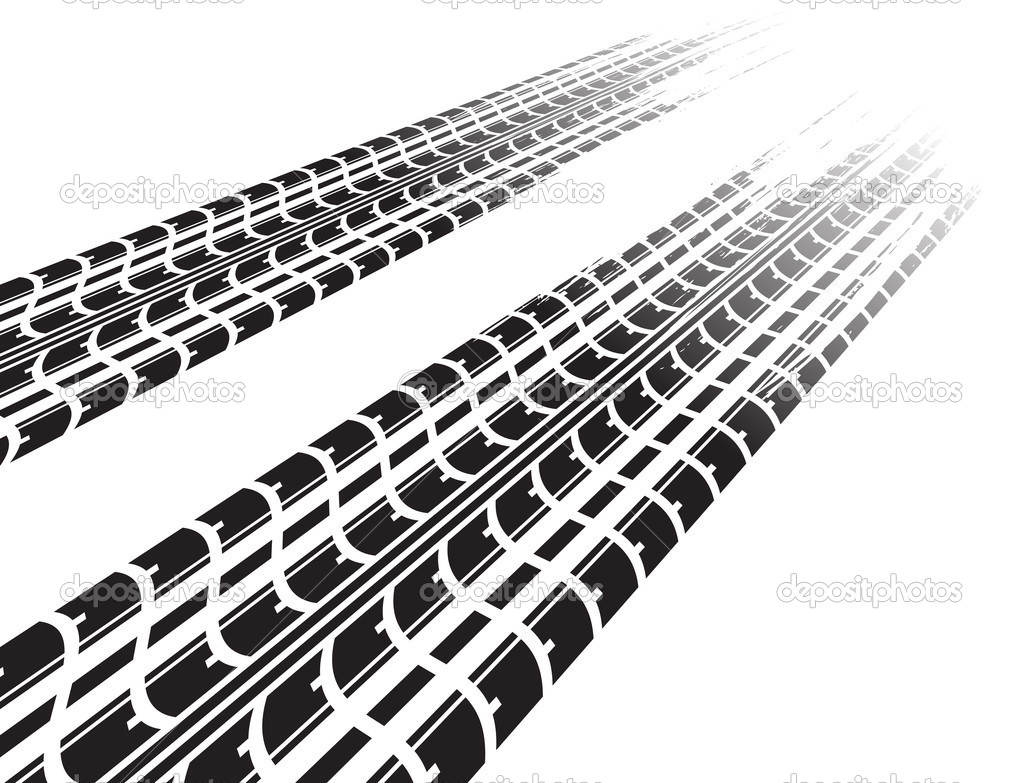 Tire Tracks Clip Art Clipart - Tire Track, Transparent background PNG HD thumbnail