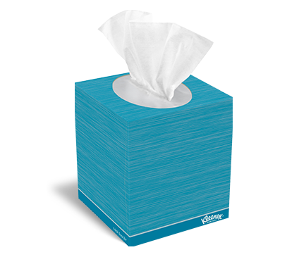 Kleenex® Cool Touch® Has A Cooling Moisturizers And Aloe To Soothe Sore Skin During - Tissue Paper Box, Transparent background PNG HD thumbnail