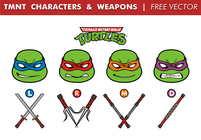 Tmnt Characters U0026 Weapons Free Vector - Tmnt, Transparent background PNG HD thumbnail