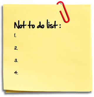 Not To Do List - To Do List, Transparent background PNG HD thumbnail