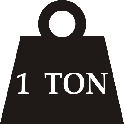 File:one Ton Weight.svg - Ton Weight, Transparent background PNG HD thumbnail