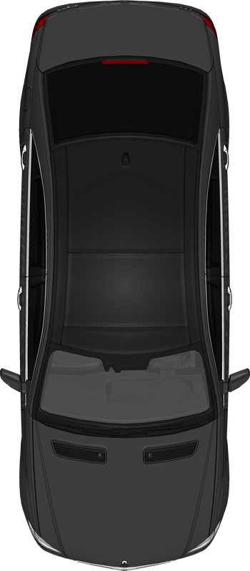 Top View Mercedes Benz Car Free Cutout Architecture - Top View Of A Car, Transparent background PNG HD thumbnail