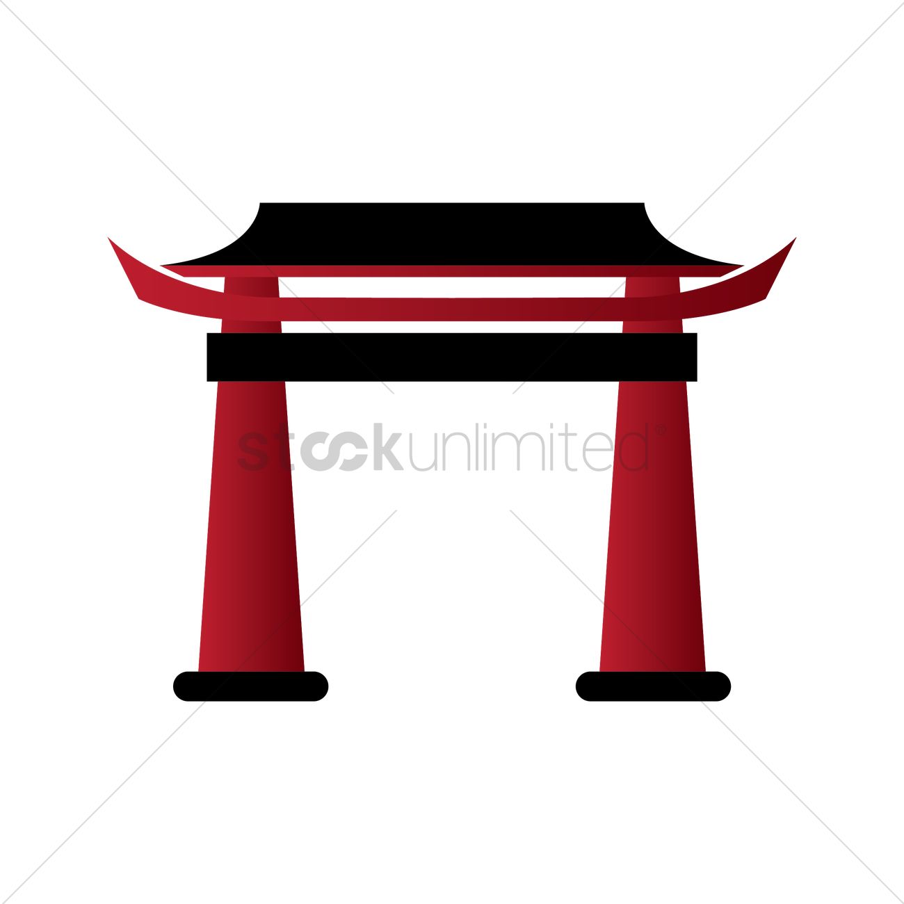 Torii Gate Vector Graphic - Torii Gate, Transparent background PNG HD thumbnail