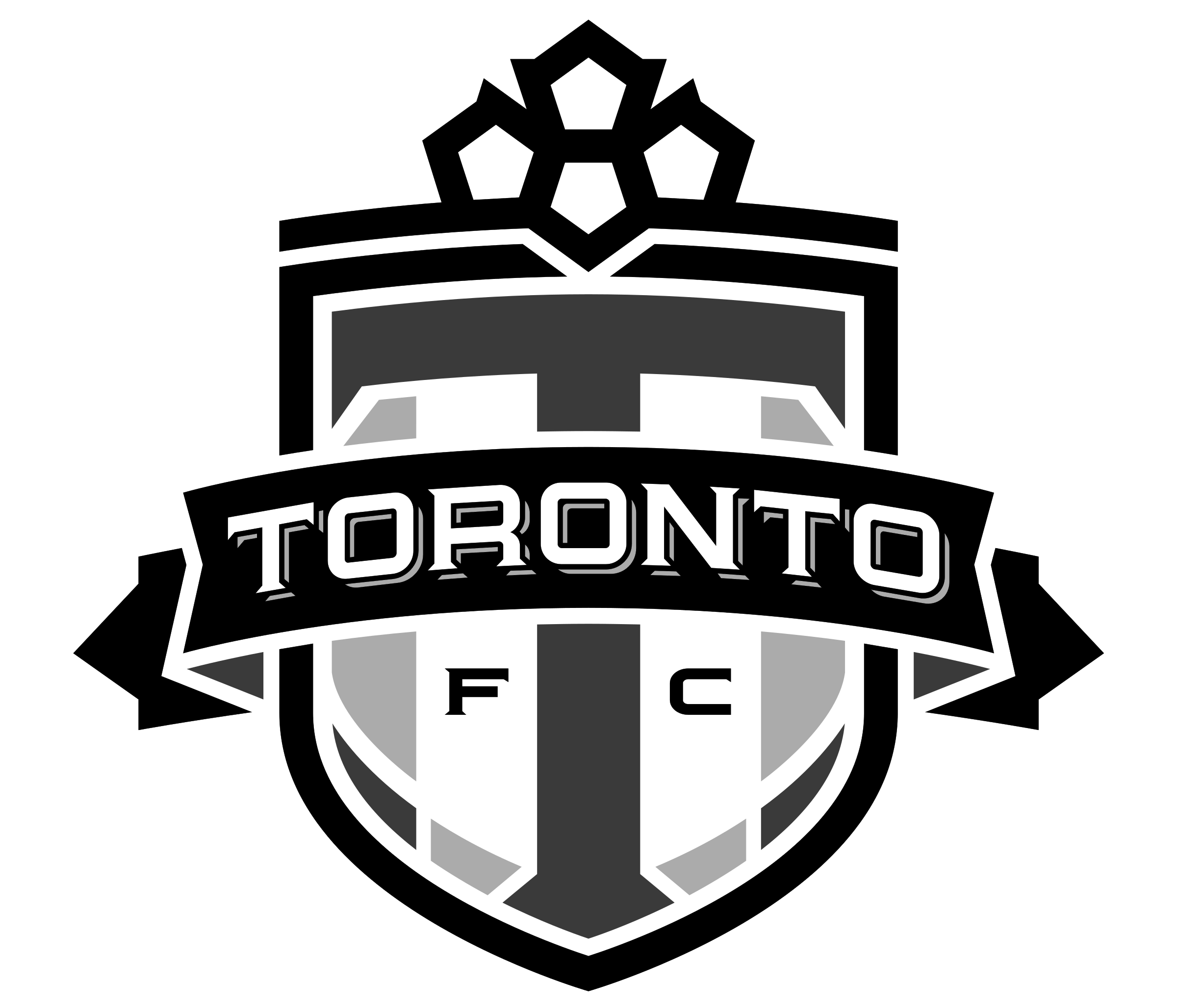 Toronto Fc Logo Black And White - Toronto Fc, Transparent background PNG HD thumbnail