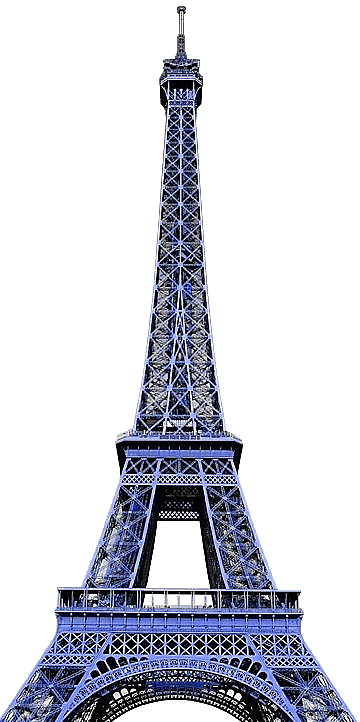 File:eiffel Blue.png - Tour Eiffel, Transparent background PNG HD thumbnail