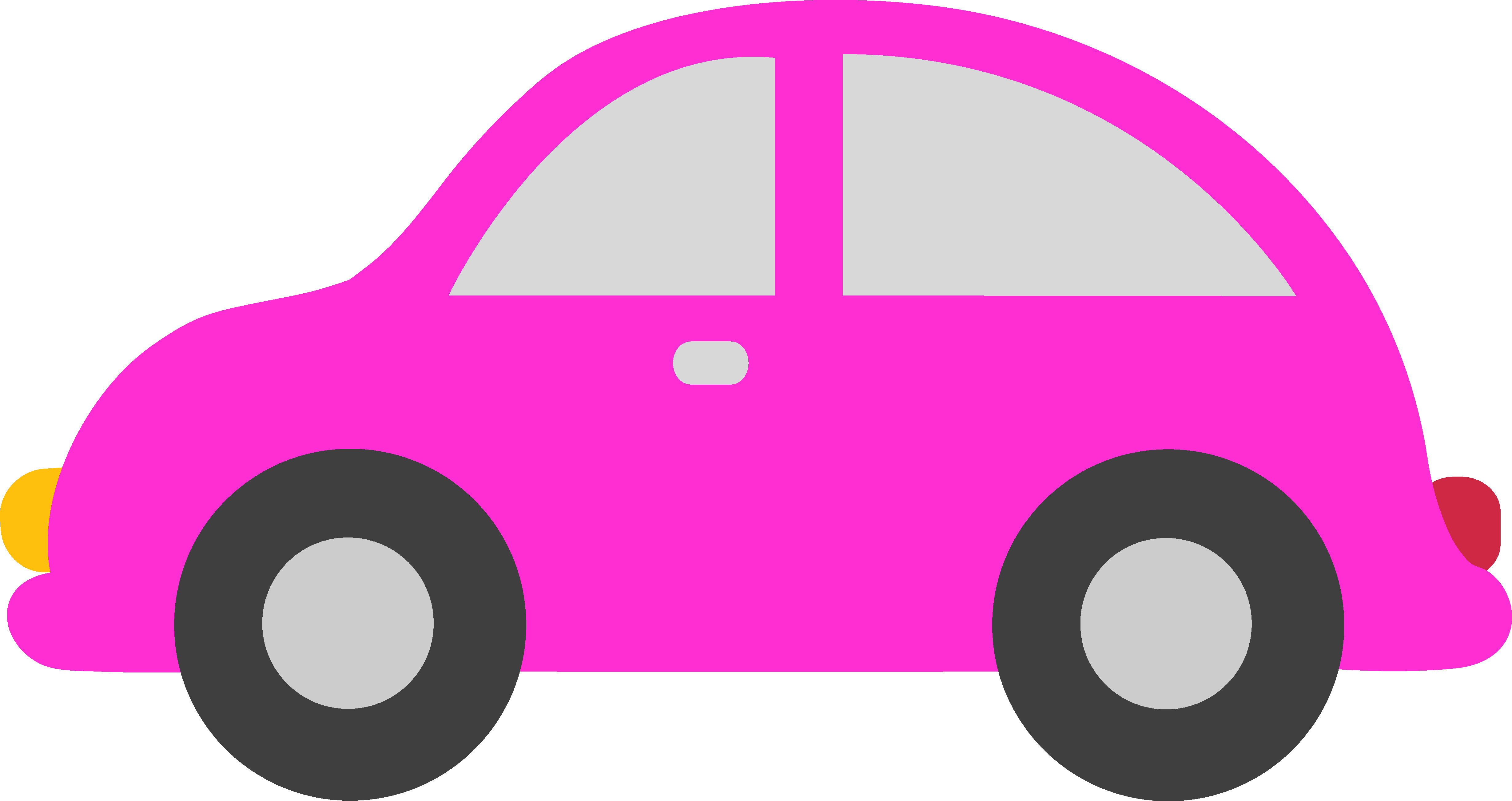 Car Clipart: Pink Toy Car Clipart - Toy Car, Transparent background PNG HD thumbnail