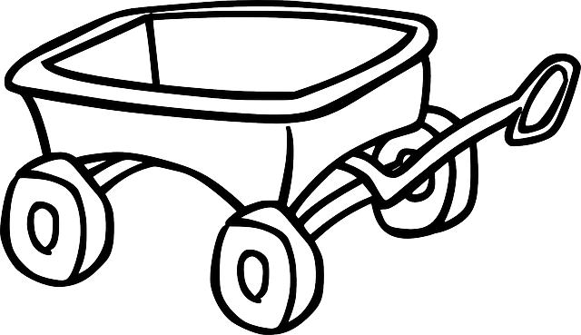 Free Vector Graphic: Wagon, Toy, Cart, Trolley   Free Image On Pixabay - Toys Black And White, Transparent background PNG HD thumbnail