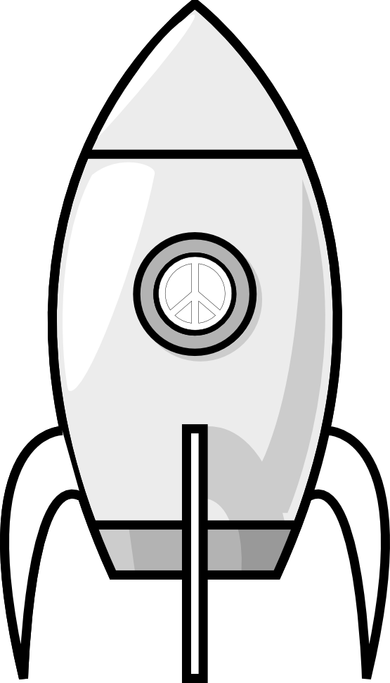 Rocket Clipart Black And Whit